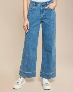 Jeanshose mit Teilungsnaht