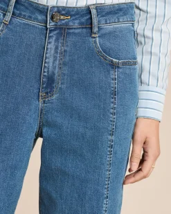 Jeanshose mit Teilungsnaht