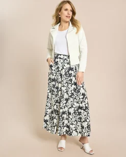 Jeansjacke im Bikerstil