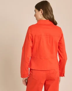 Jeansjacke mit angesetztem Schößchen