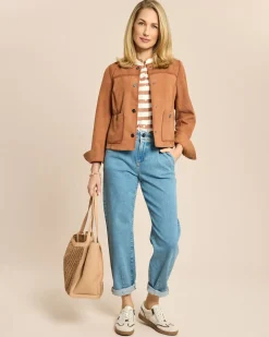 Jeans mit Kontrastdetails