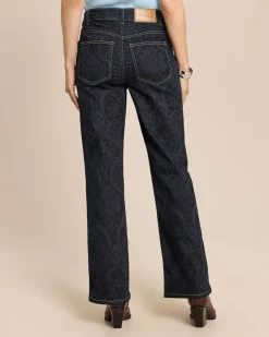 Jeans mit Paisley-Print
