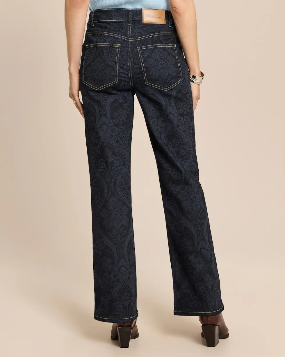 Jeans mit Paisley-Print