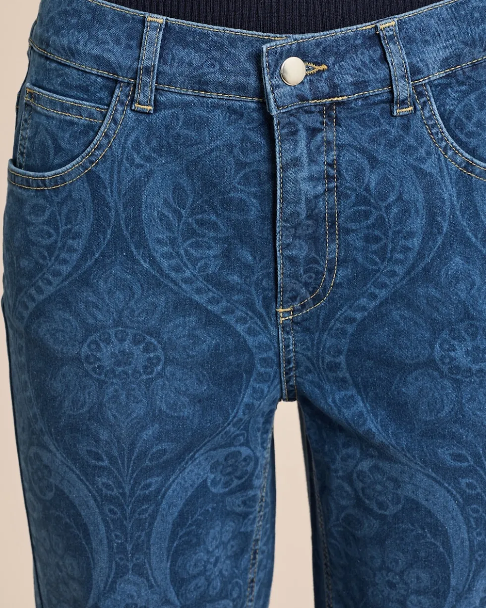 Jeans mit Paisley-Print
