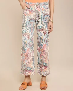 Jeans mit weitem Bein