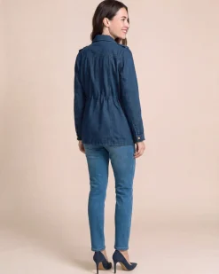 Jeans Parka mit Wattierung