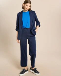 Jersey Blazer mit Paspeldetails
