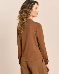 Jersey-Bluse