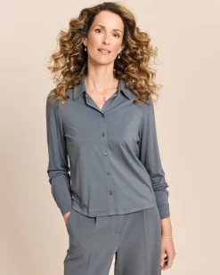 Jersey-Bluse