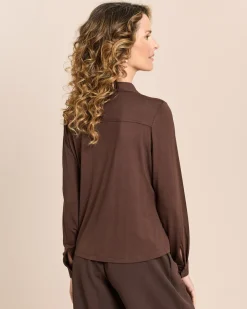 Jersey-Bluse