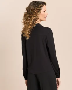 Jersey-Bluse