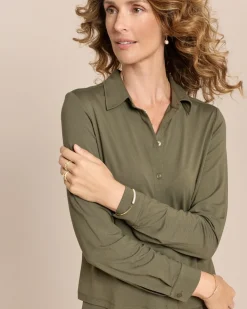 Jersey-Bluse