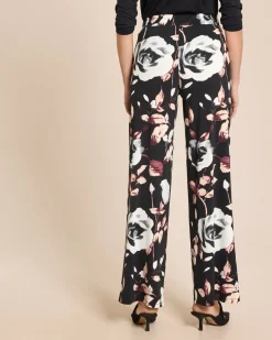 Jerseyhose mit modischem Rosendruck