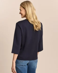 Jersey Shirt mit Pailletten