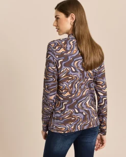 JI Rollkragen-Shirt mit Grafikprint