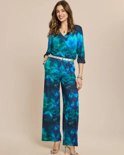 Jumpsuit mit Ballonärmel und Druck