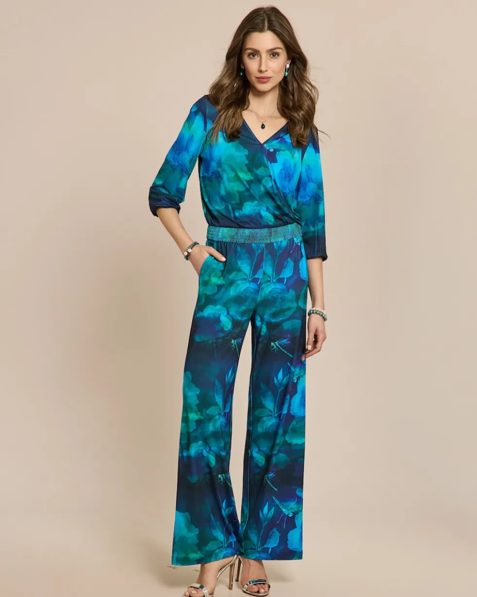 Jumpsuit mit Ballonärmel und Druck