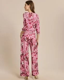 Jumpsuit mit Ballonärmel und Druck