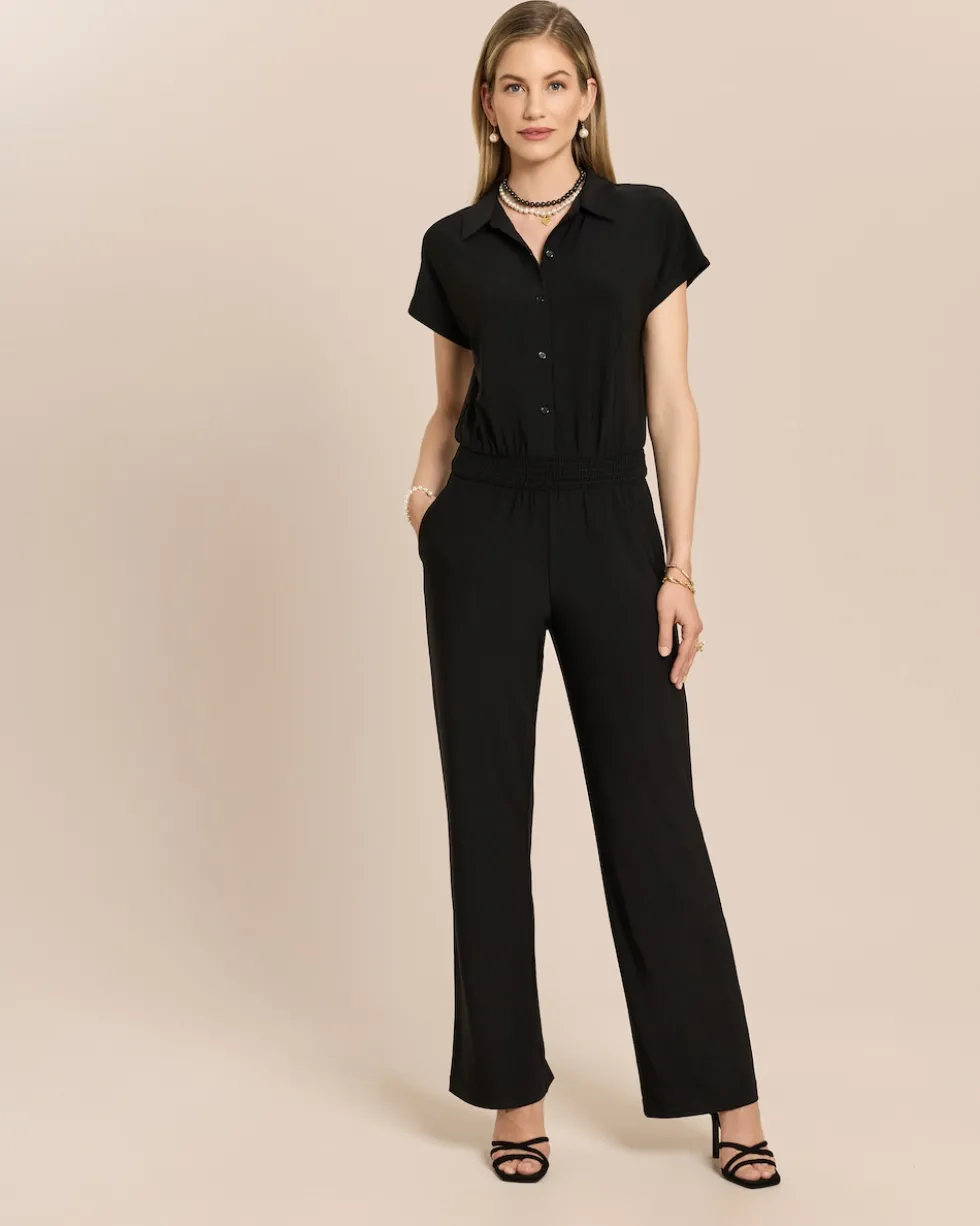 Jumpsuit mit Polokragen