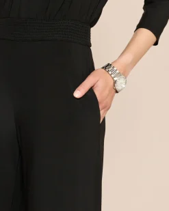 Jumpsuit mit Ösen-Dekoration