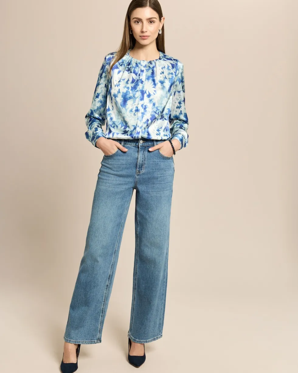 JW Wide Leg Jeans mit Stretch-Bund