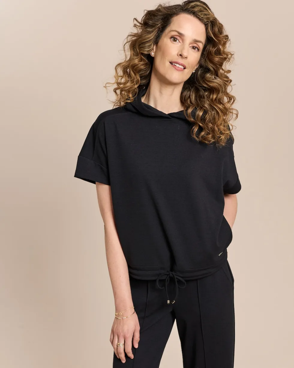 Kapuzenshirt aus Woll-Jersey