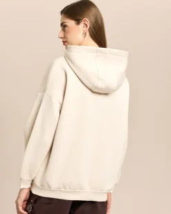 Kapuzensweatshirt mit Stickerei