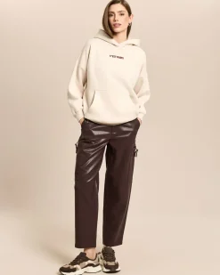 Kapuzensweatshirt mit Stickerei