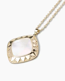 Kette + Anhänger mit Perlmutt