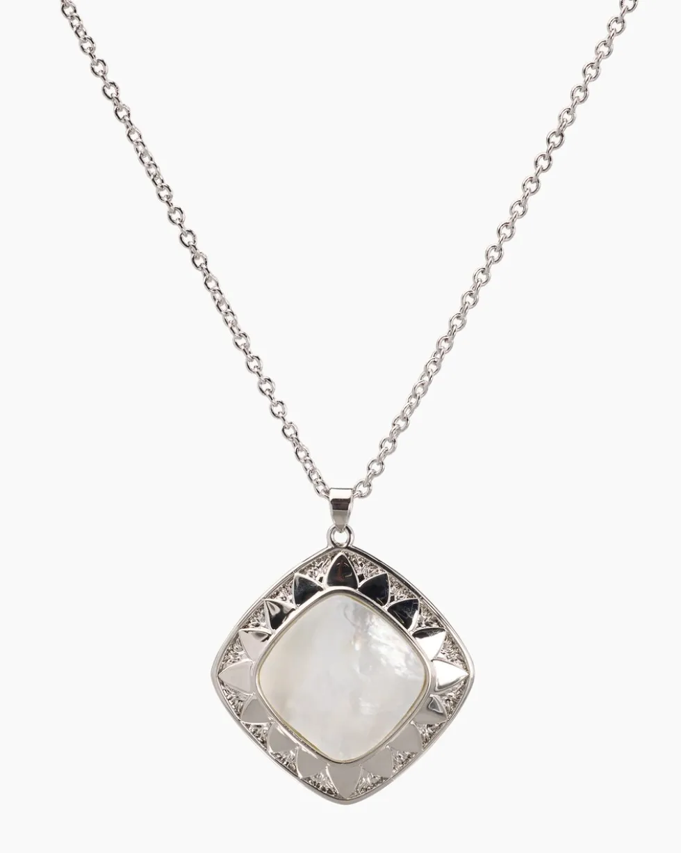 Kette + Anhänger mit Perlmutt