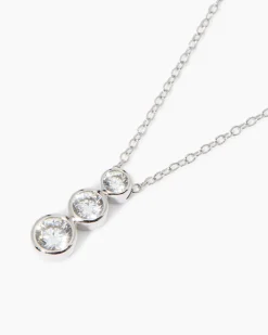 Kette + Anhänger mit Zirkonia