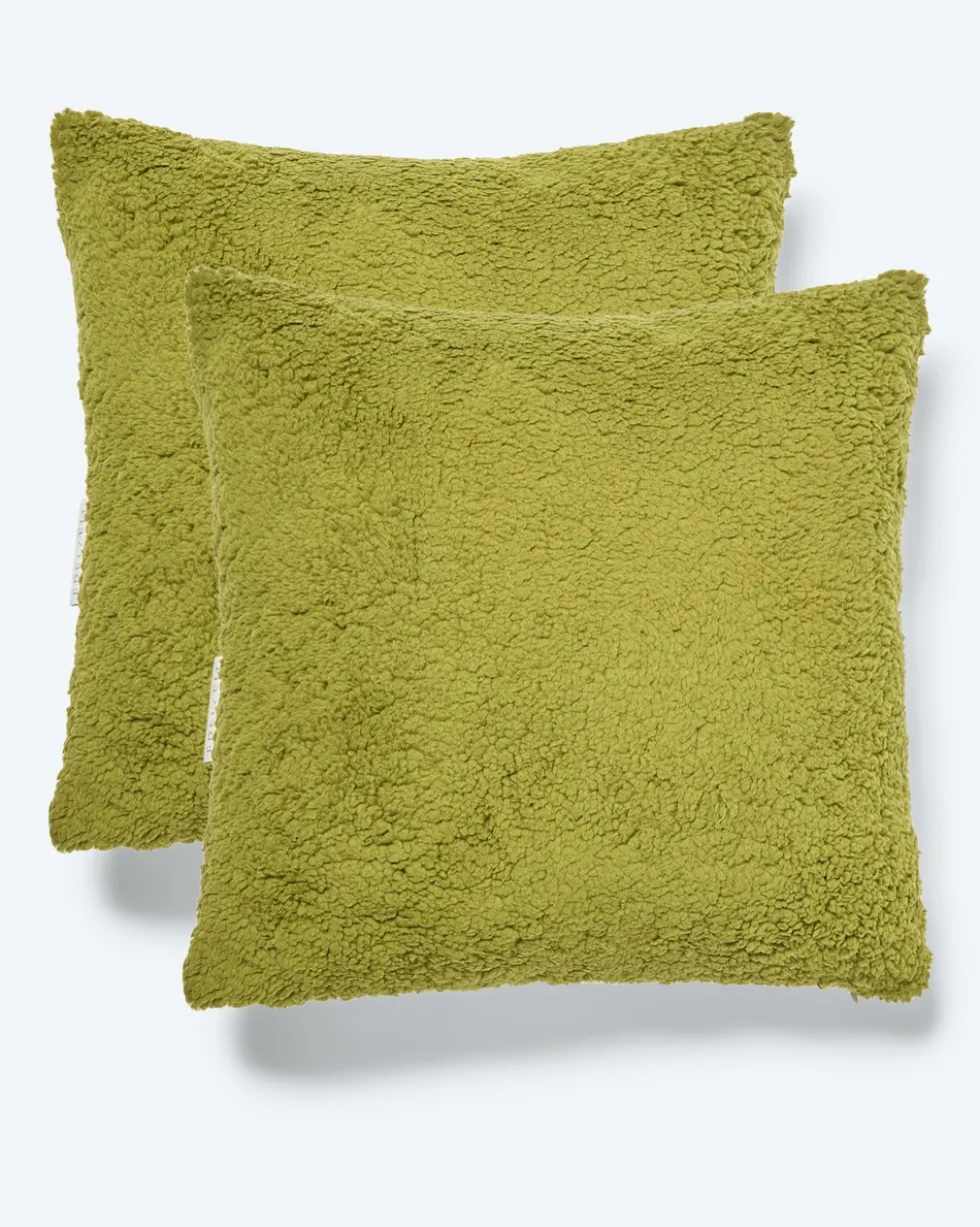 Kissen in Lammfell-Jacquard-Optik, 2tlg.