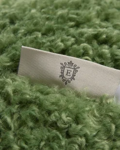 Kissen in Teddy-Optik, rund