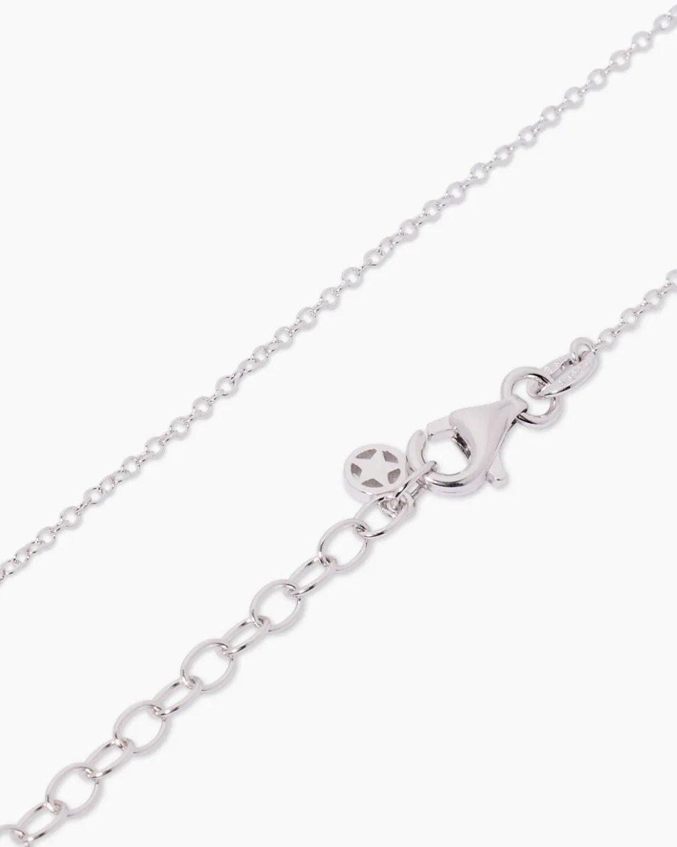 Kreuz-Anhänger mit Kette und Zirkonia