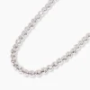 Kugelcollier mit diamantierten Kugeln