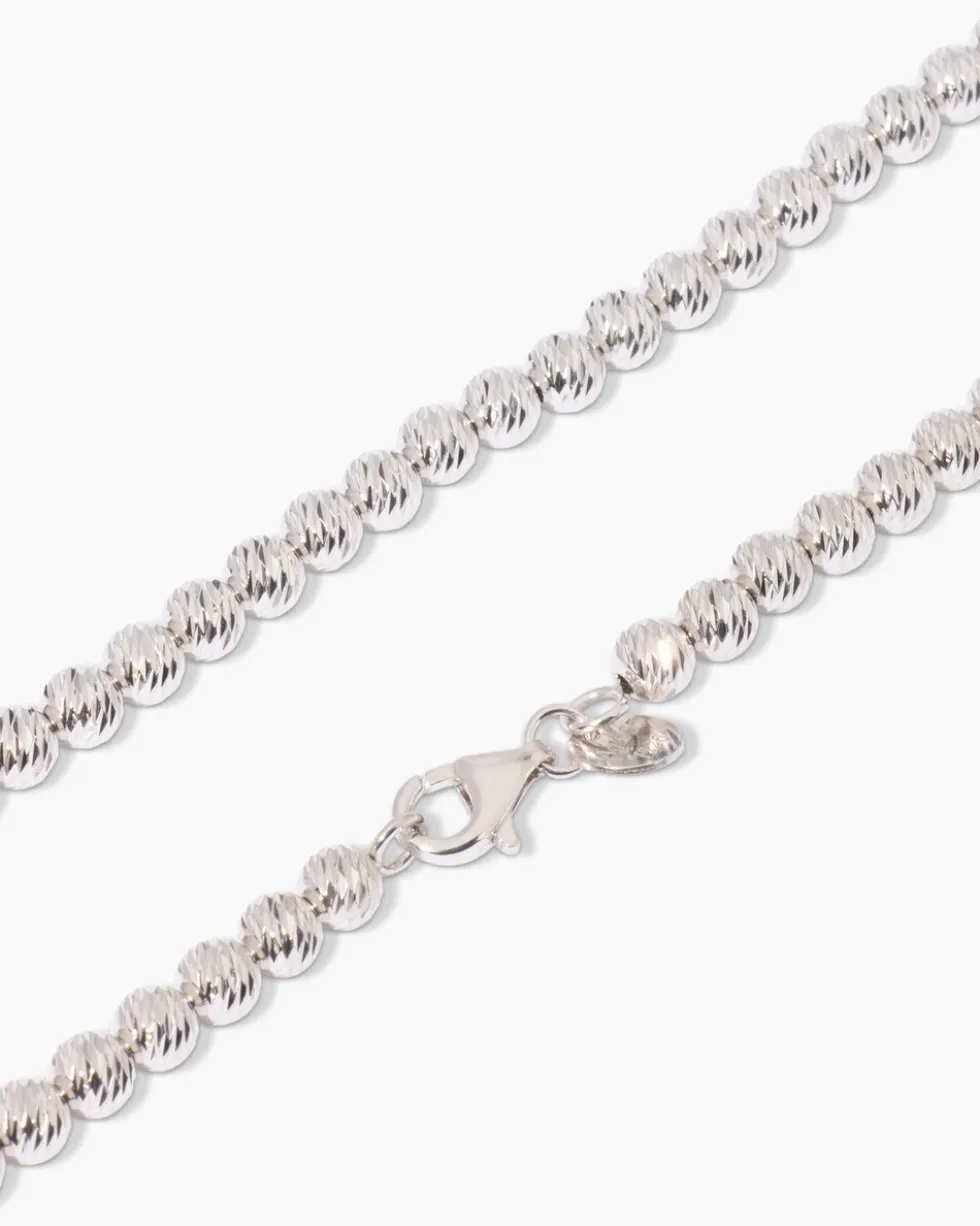 Kugelcollier mit diamantierten Kugeln