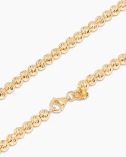 Kugelcollier mit diamantierten Kugeln