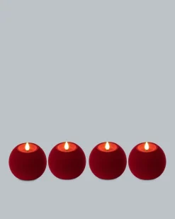 Kugelkerzen „Samt Look