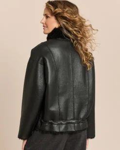 Kunstlederjacke wendbar
