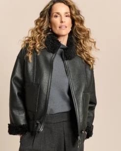 Kunstlederjacke wendbar