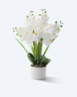 Kunst-Orchidee im Keramiktopf