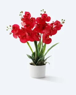 Kunst-Orchidee im Keramiktopf