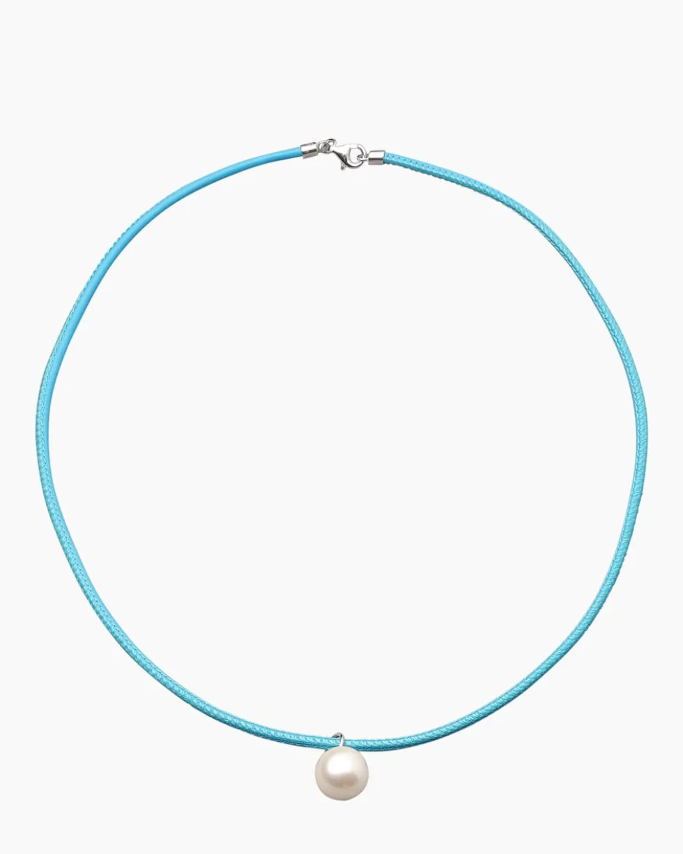 Leder-Collier MK-Perle 12 mm