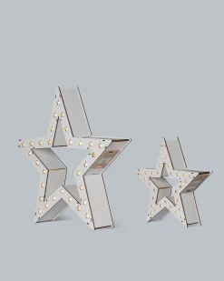 LED-Holzdekoration „Sterne