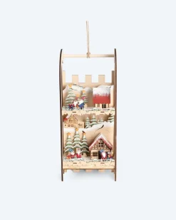 LED-Holzschlitten "Wichtel"