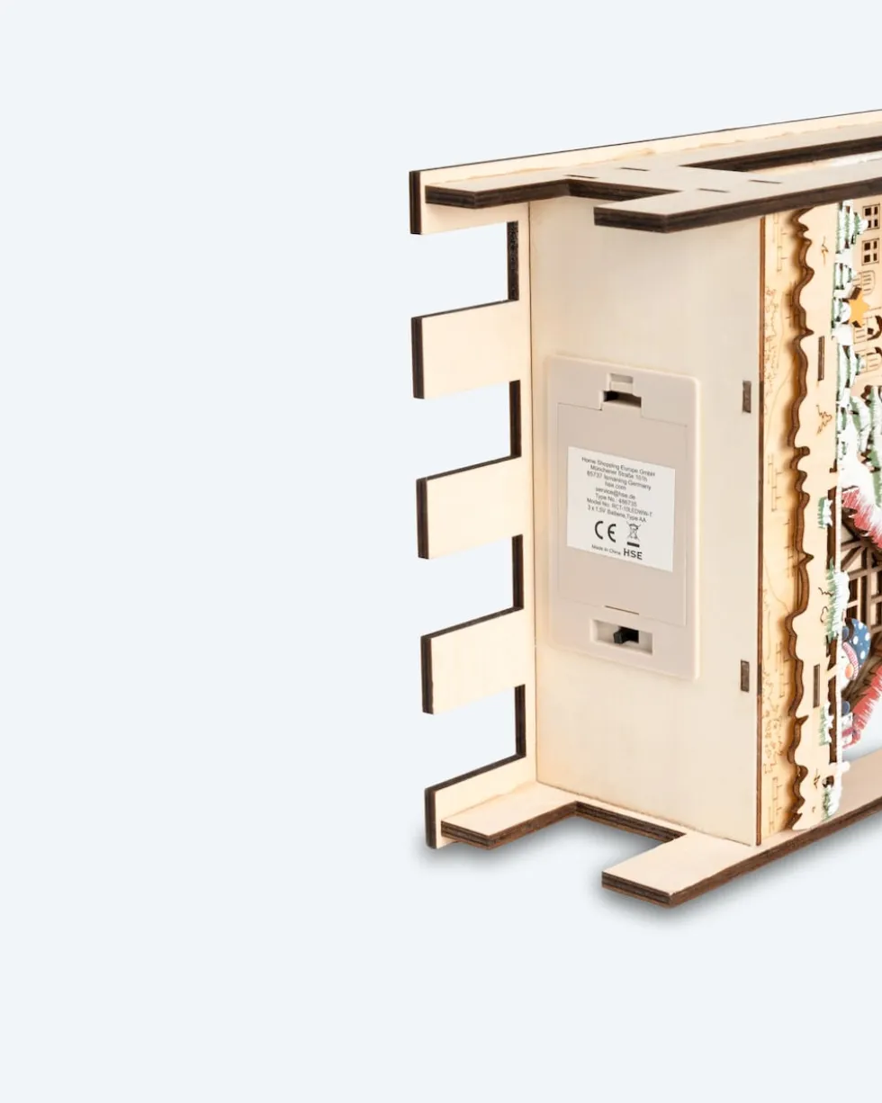 LED-Holzschlitten "Wichtel"