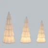 LED-Keramikbäume, 3tlg.