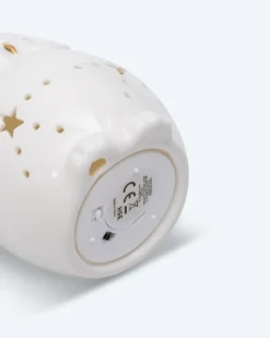 LED Keramik-Eulen, 2tlg.