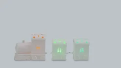 LED Keramik-Zug, 3tlg.