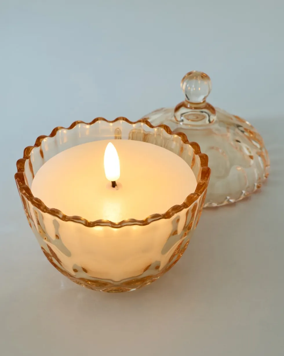 LED-Kerzen in Glasdose, 2tlg.